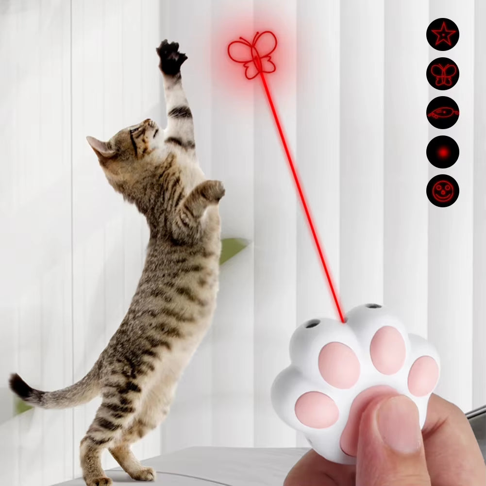 Funny Laser Pet Toys Rechargeable 5 Adjustable Patterns for Pets