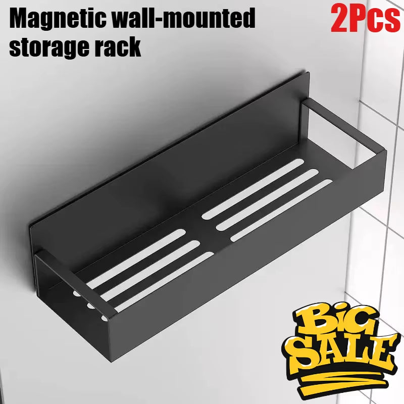 Magnetic Storage Shelf Spice Sundry Side Storage Rack Hanging Holder