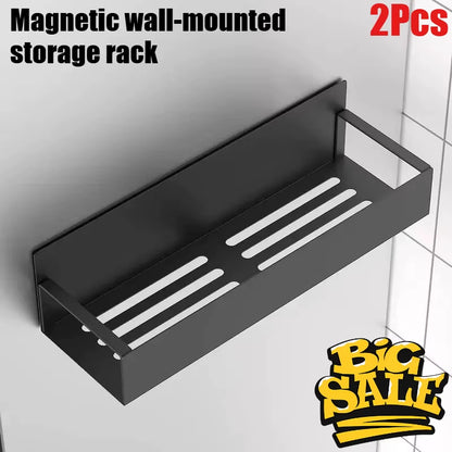 Magnetic Storage Shelf Spice Sundry Side Storage Rack Hanging Holder