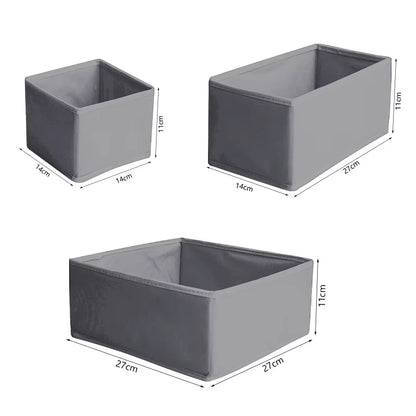 3Pcs/1Set Storage Box Foldable Non-Woven Storage Box Six-Piece Set 