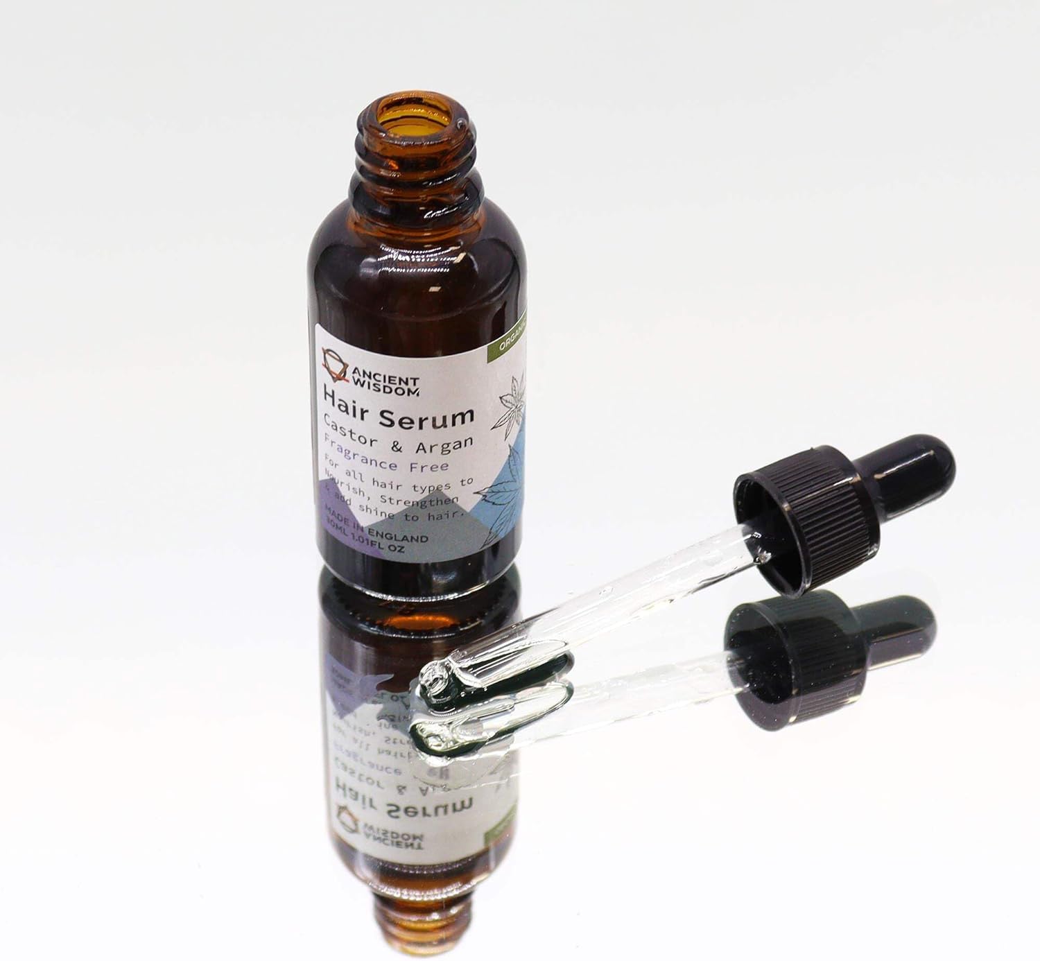 Organic Hair Serum 30Ml - Enhance Growth, Shine & Strength Nourish Naturally