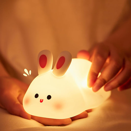 Bunny Baby Night Light, Portable LED Baby Night Light Kids Night Lamp, Bedroom Decor