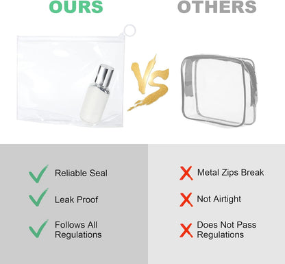 Clear Travel Toiletries Bag, 4 Pcs EVA Waterproof & Leakproof Portable Wash Bags