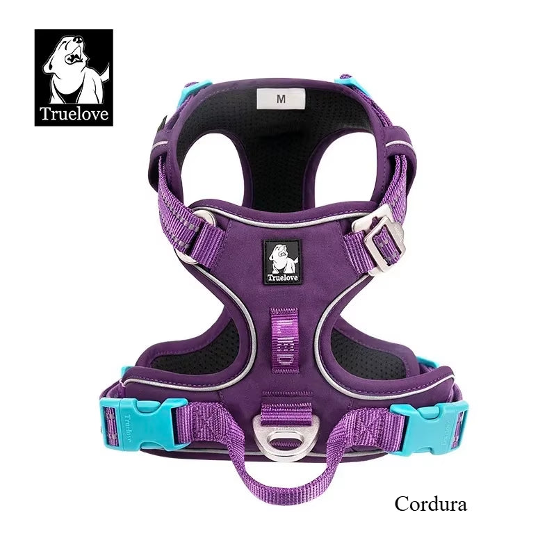 TRUE LOVE Pet Harness No Pull Nylon Reflective Dog Harness Adjustable