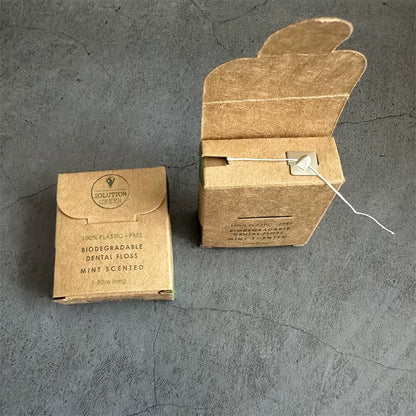 50 Meters Biodegradable Mint Dental Floss Deep Cleaning Dental Floss