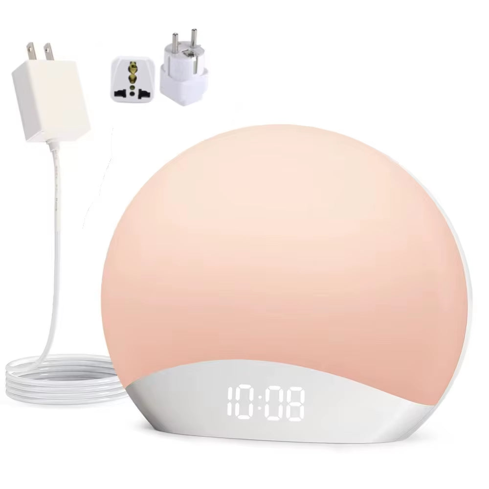 Awakening Sunrise Alarm Clock Table Clock Dimmable Timer Night Light
