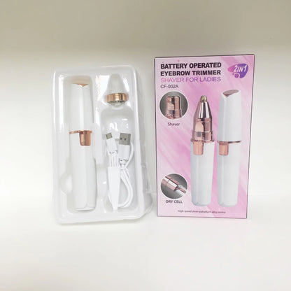 Eyebrow Trimmer Women'S Body Facial Lip Epilator Rechargeable Mini Shave Shaver