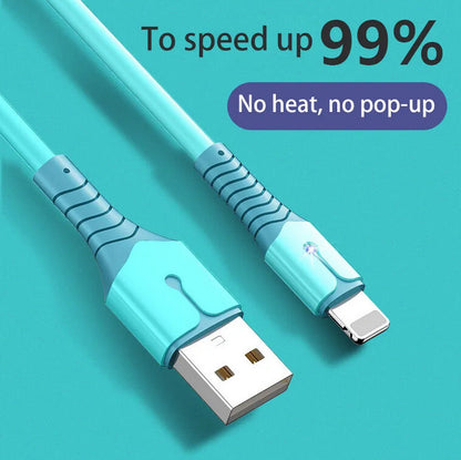 5A Fast Charging USB Cable for Iphone 14 13 12 11 Pro Max X XR 8 7 Light Charger