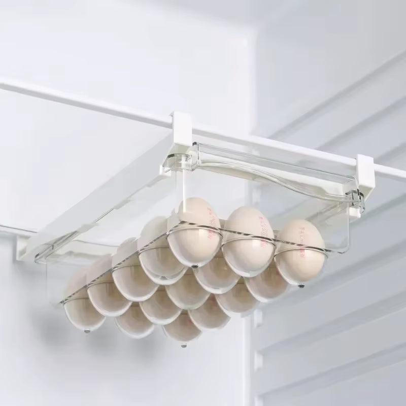 Fridge Organizer Fruit Egg Refrigerator Storage Rack Under-Shelf Refrigerator Organizer