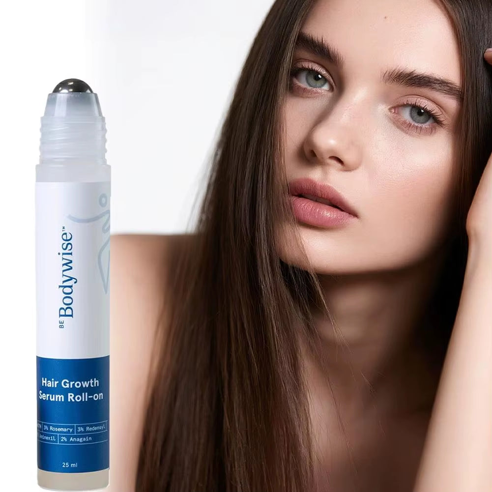 Rosemary Hair Serum Rolling Ball Essence Hair Root Strengthen Serum Scalp Care Roller Ball