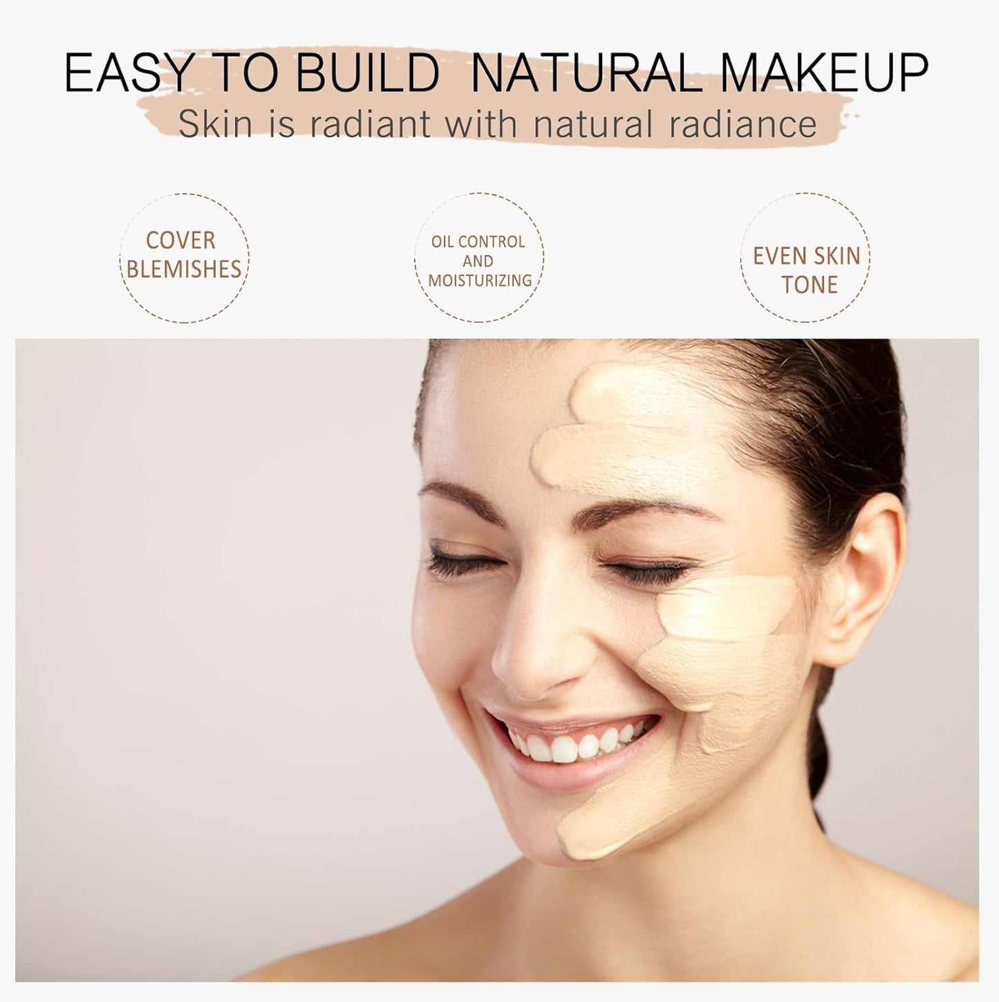 Colour Changing Foundation Makeup,Foundation for Mature Skin,Colour Match Foundation