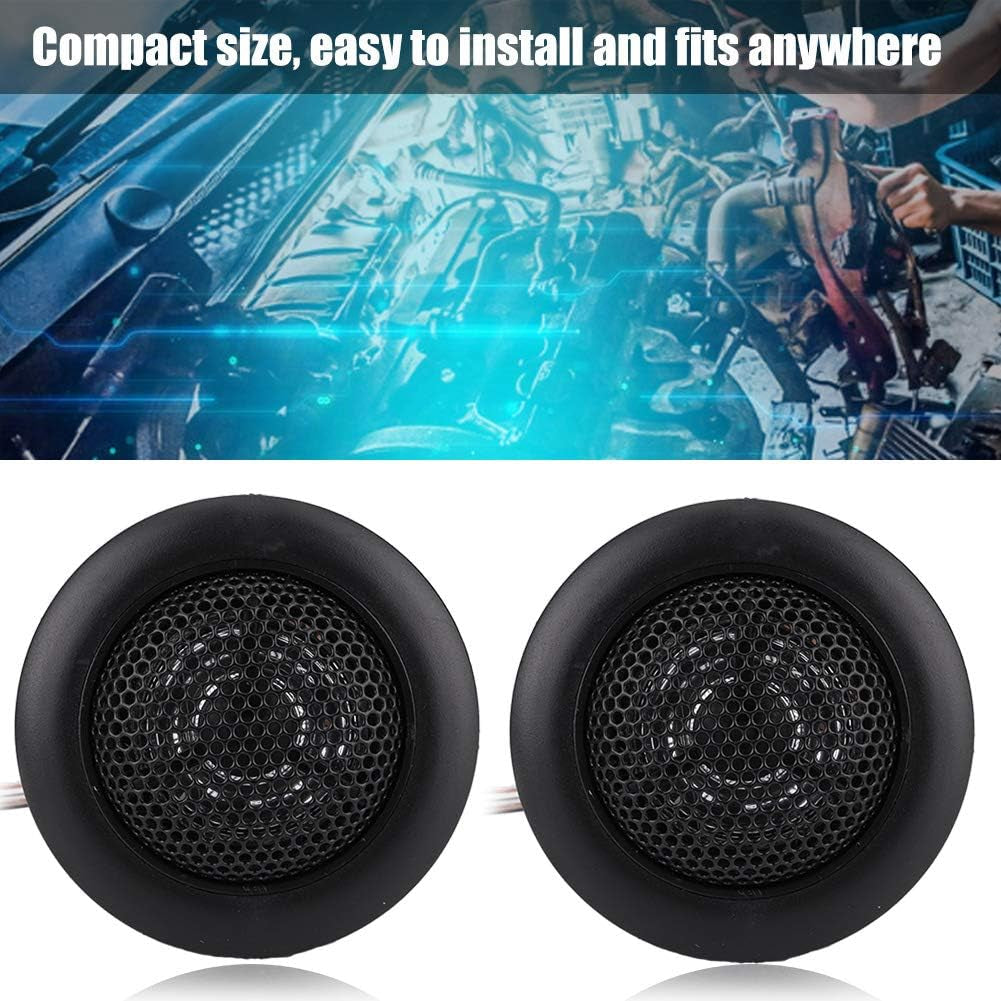 Car Tweeters, 1Pair Mini Car Stereo 12V Car Super Power Sound 120W Loudspeaker