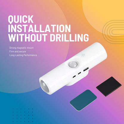 Magnetic RGB LED Night Light, Smart Motion Sensor, USB Rechargeable Lamp