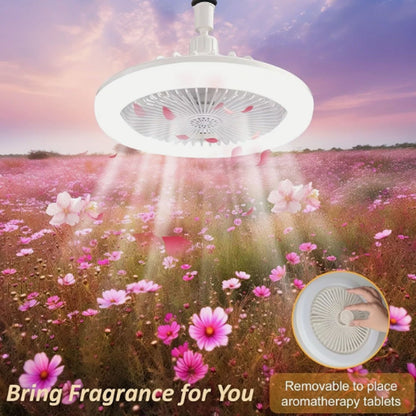 Ceiling Light with Fan and Remote, Timing, 3 Color Dimmable LED, 3 Speeds New