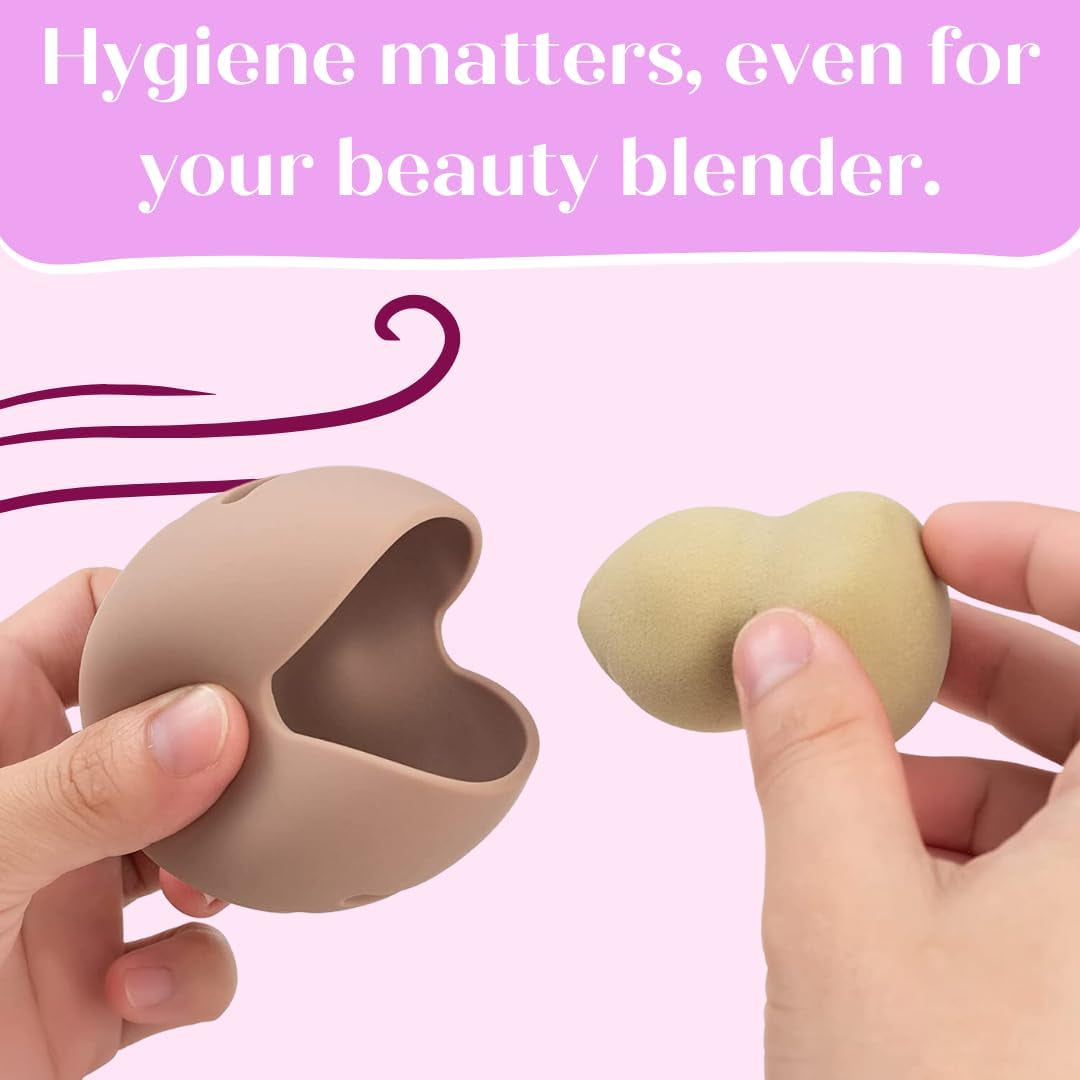 Silicone Makeup Brush Holder, Soft Silicone Makeup Organize Portable Make up Bag
