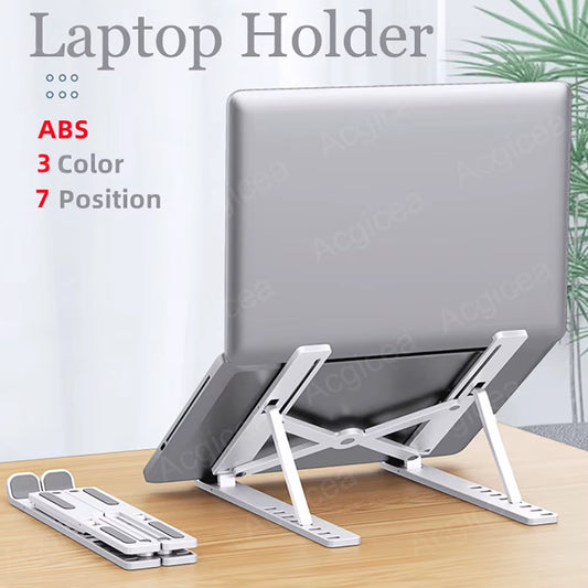 Foldable Laptop Stand 7 Levels ABS Portable Tablet Computer Bracket Universal Pad PC Holder