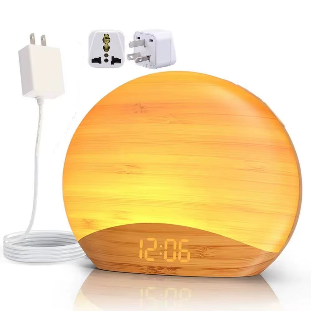 Awakening Sunrise Alarm Clock Table Clock Dimmable Timer Night Light