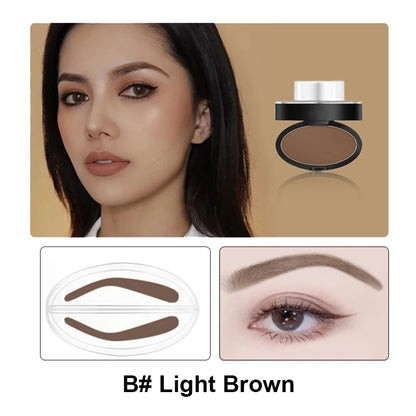 Eyebrow Powder Tint Stencil Kit Cosmetics Professional Makeup Waterproof Eye Brow Stamp