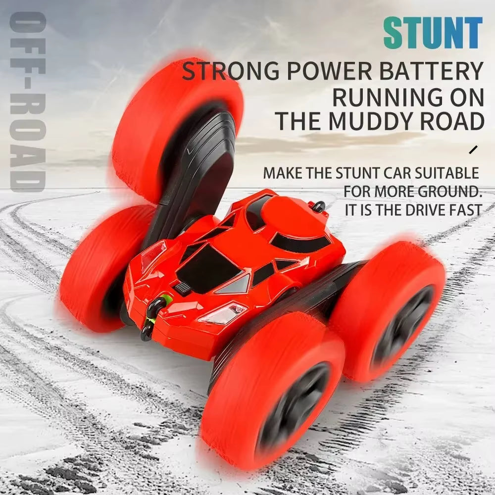 RC Stunt Car - Double-Sided 360-Degree Rotation Off-Road Remote Control Vehicle for Kids and Adults