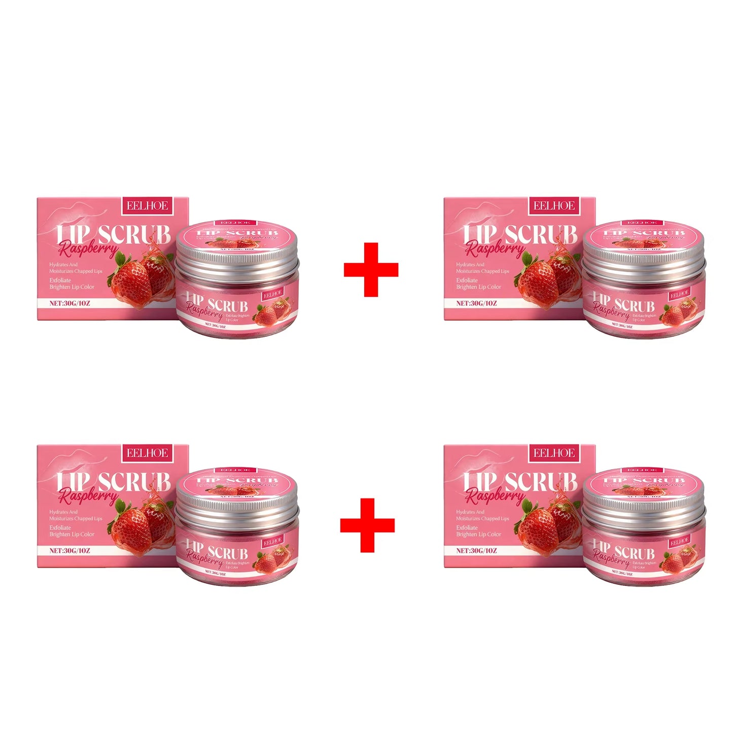 Strawberry Lip Scrub Exfoliating Preventing Drying Cracking Improve moisturizing Brightening Lip Care
