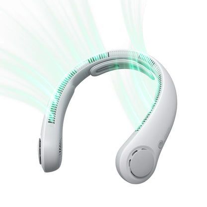 Portable Neck Fan Upgraded, 5000Mah Battery, Necksupport, 5 Speeds Gears Adjustment