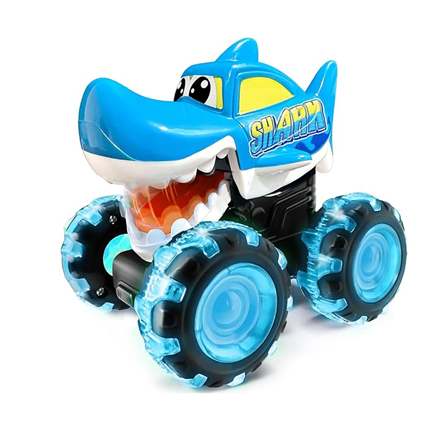 Children's Illuminated Inertia Wheel Toy Car - Light-Up Gift for Kids