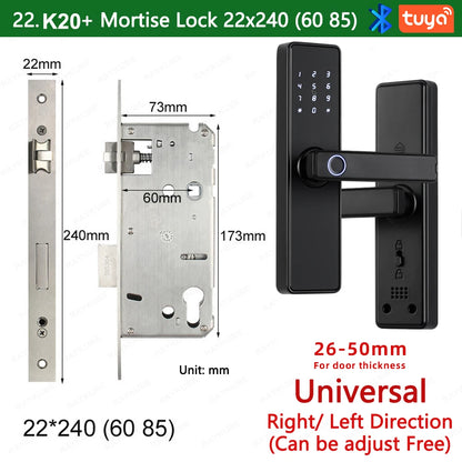 9-Language Biometric Fingerprint Door Lock Electronic Door Lock 