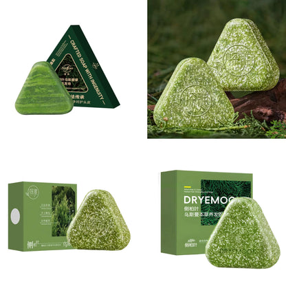 Grass & Platycladus Herbal Shampoo Soap Natural Hair Loss Treat