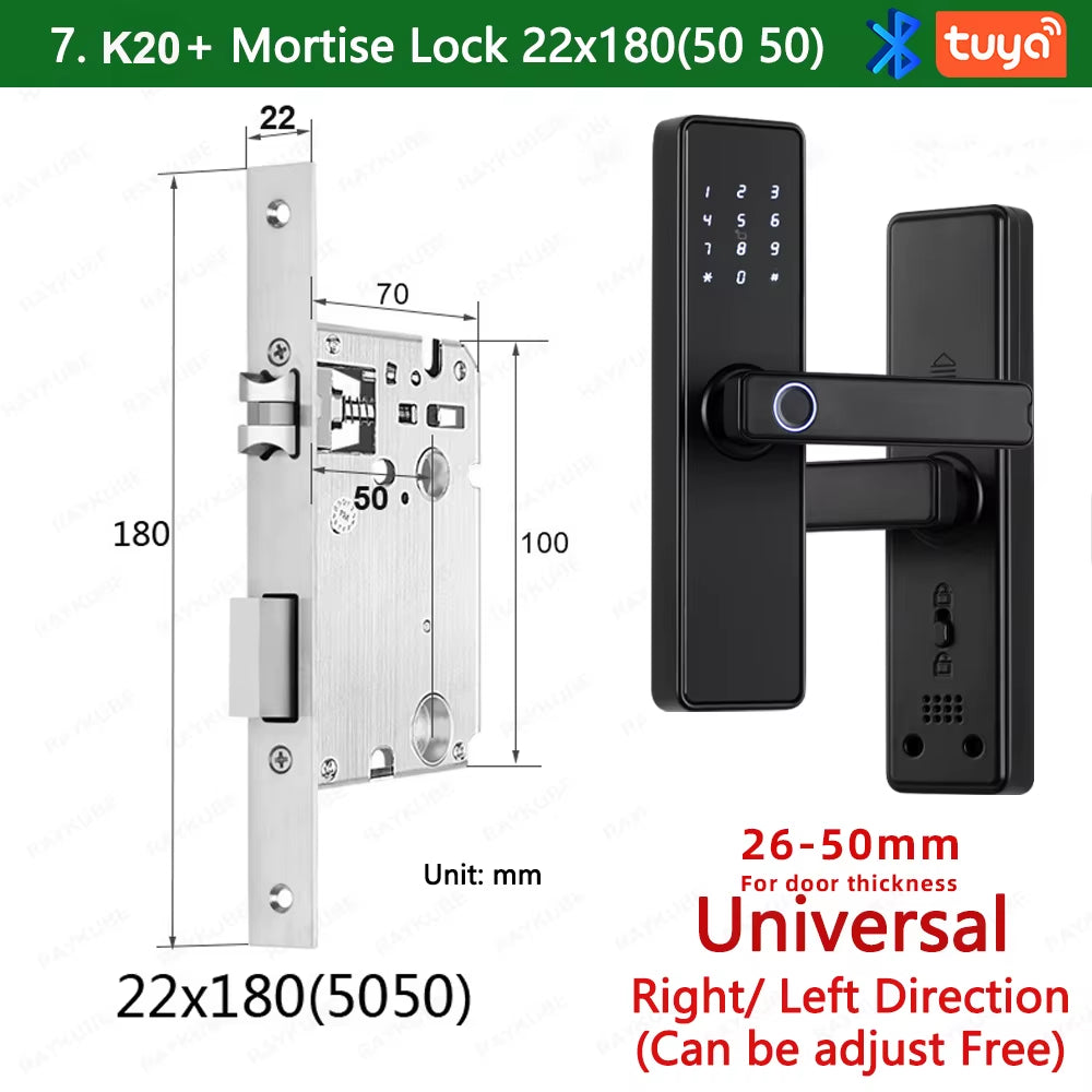 9-Language Biometric Fingerprint Door Lock Electronic Door Lock - EditWell