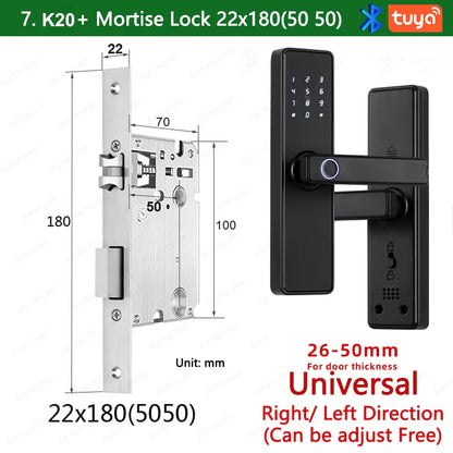9-Language Biometric Fingerprint Door Lock Electronic Door Lock - EditWell