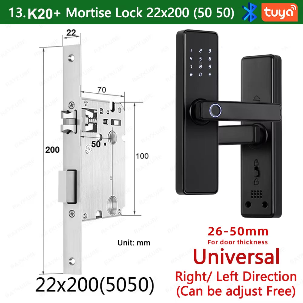 9-Language Biometric Fingerprint Door Lock Electronic Door Lock - EditWell