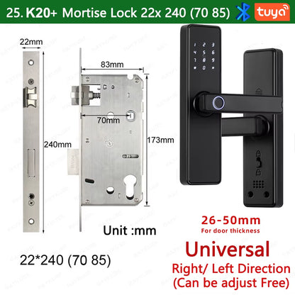 9-Language Biometric Fingerprint Door Lock Electronic Door Lock - EditWell