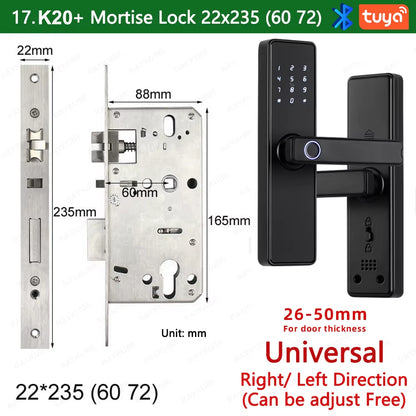 9-Language Biometric Fingerprint Door Lock Electronic Door Lock - EditWell