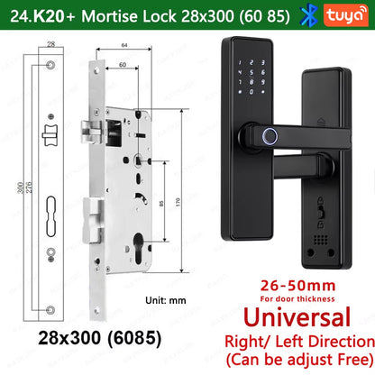 9-Language Biometric Fingerprint Door Lock Electronic Door Lock - EditWell