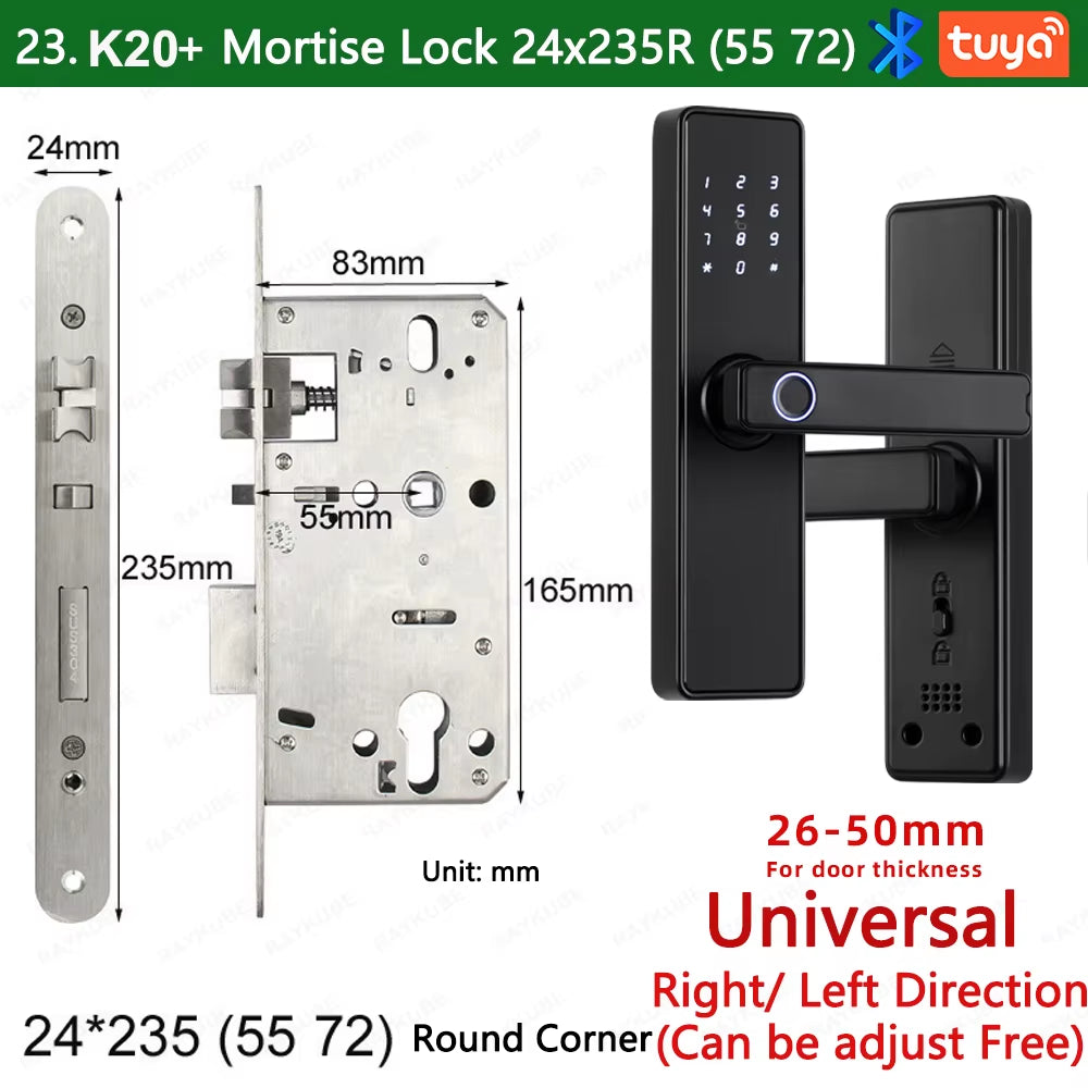 9-Language Biometric Fingerprint Door Lock Electronic Door Lock - EditWell