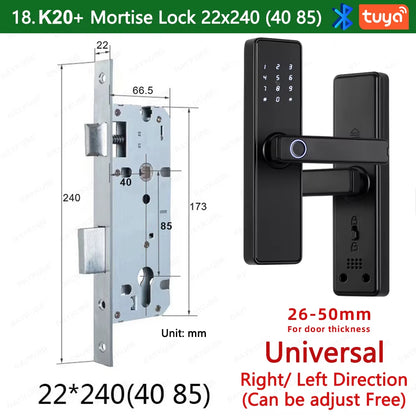 9-Language Biometric Fingerprint Door Lock Electronic Door Lock - EditWell