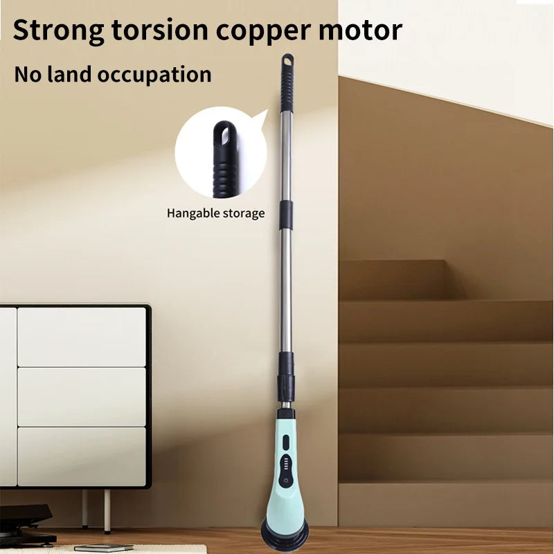 9-in-1 Electric Cleaning Brush and Scrubber for Kitchen and Bathroom Use - EditWell