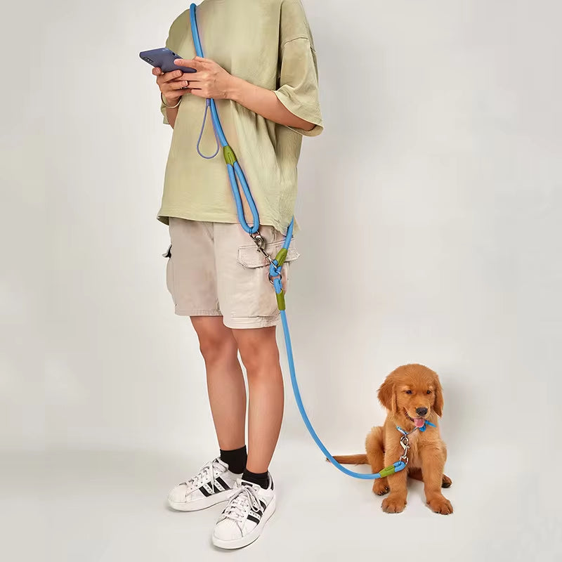 Reflective Nylon Leashes Pet Dogs Chain Traction Rope Leads