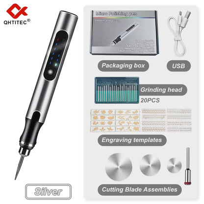 Mini Electric Engraving Pen 18000RPM | 3-Speed | Wireless | Jewellery