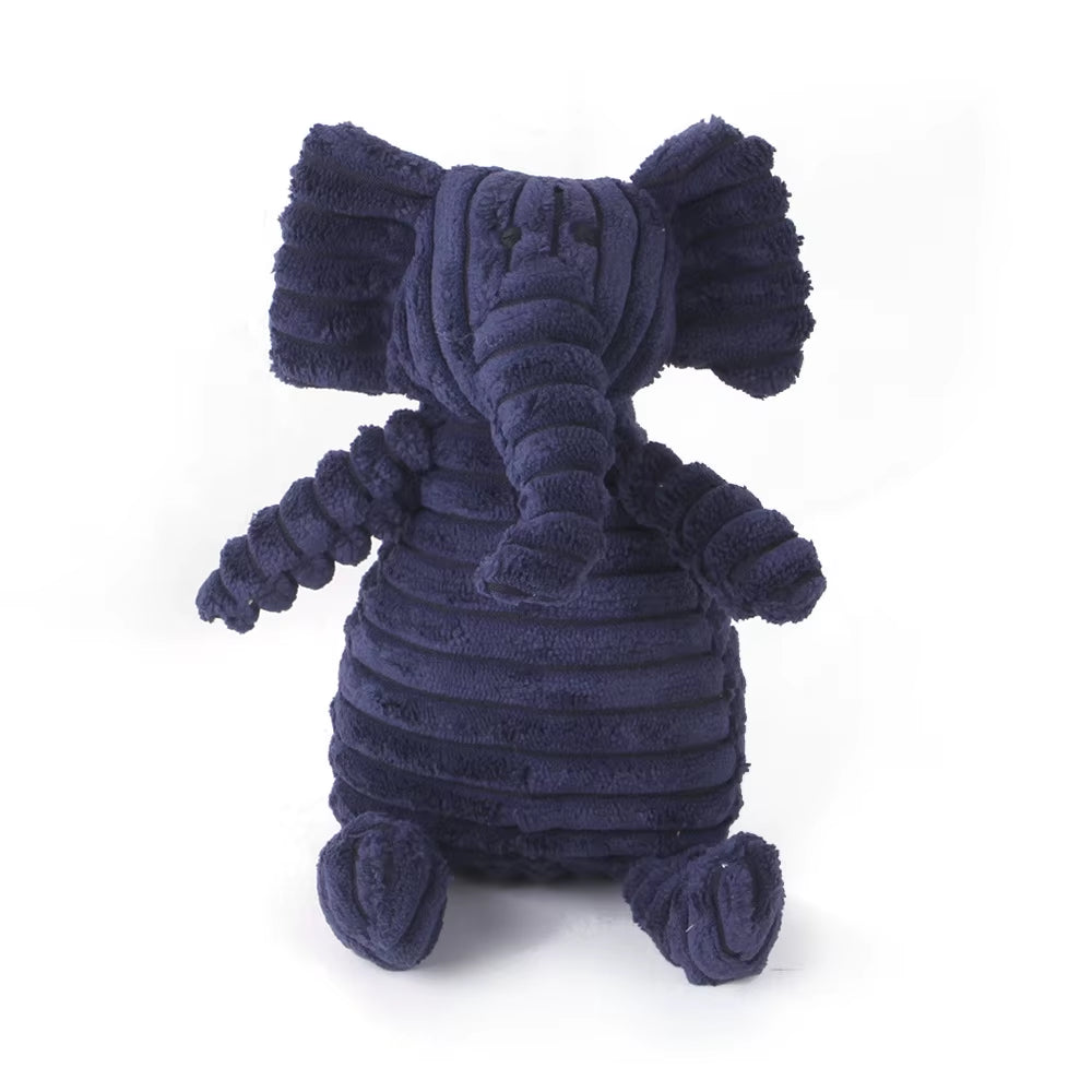 Corduroy Plush Dog Toys - Squeaky and Bite-Resistant Chew Toys for Small and Large Dogs
