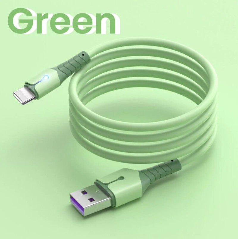 5A Fast Charging USB Cable for Iphone 14 13 12 11 Pro Max X XR 8 7 Light Charger