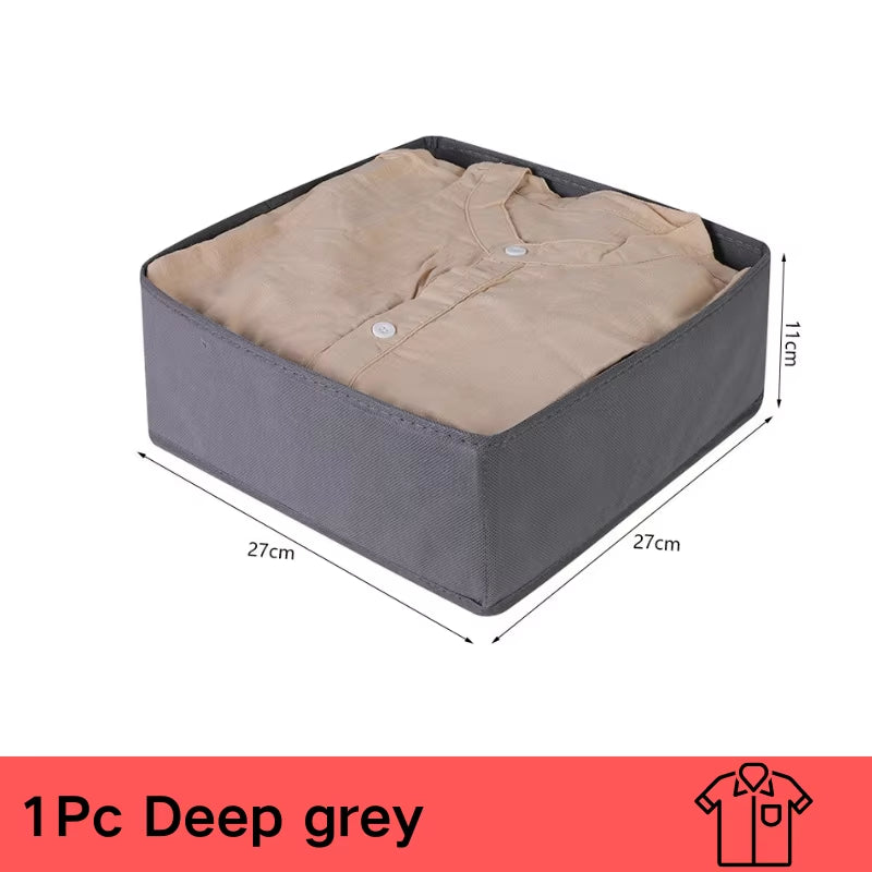 3Pcs/1Set Storage Box Foldable Non-Woven Storage Box Six-Piece Set 