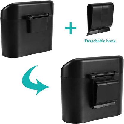 Car Trash Can with Lid, Mini Auto Dustbin Garbage Organizer with 30 Pcs Plastic Trash Bag