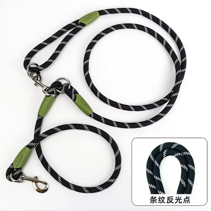 Reflective Nylon Leashes Pet Dogs Chain Traction Rope Leads