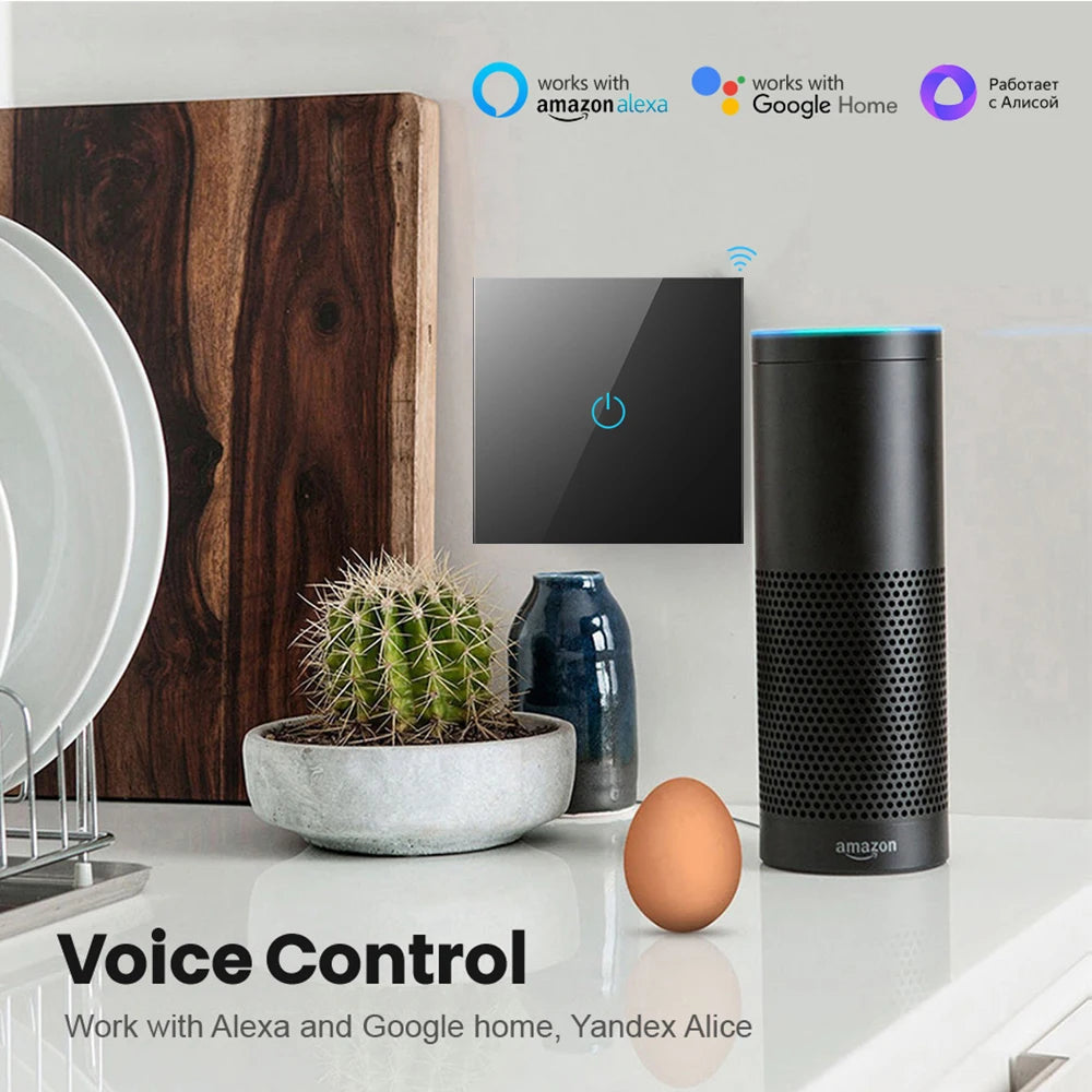 Alexa RF433 No Neutral Tuya Control Works with Touch Switches - EditWell