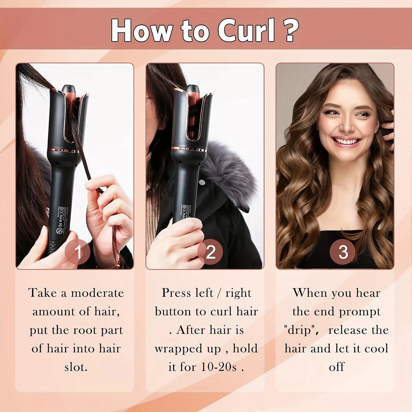 Auto Hair Curler — Perfect Salon Curls in Seconds, Zero Effort, Zero Burns - EditWell