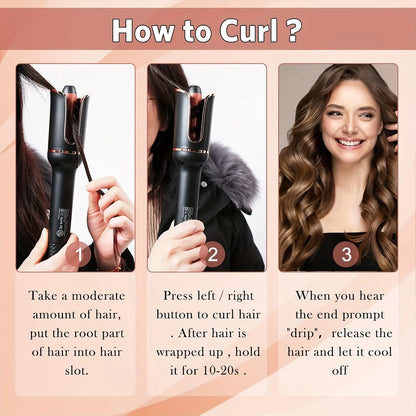Auto Hair Curler — Perfect Salon Curls in Seconds, Zero Effort, Zero Burns - EditWell