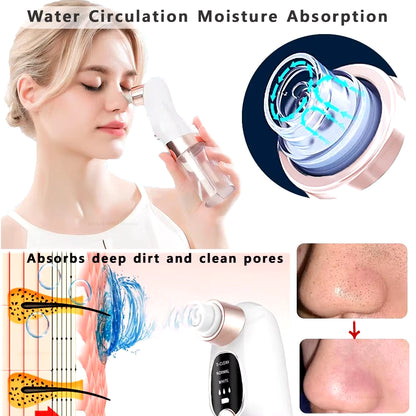 Blackhead Remover Pore Vacuum Face Cleaner Electric Pimple Acne Black Head Removal Rechargeable - EditWell
