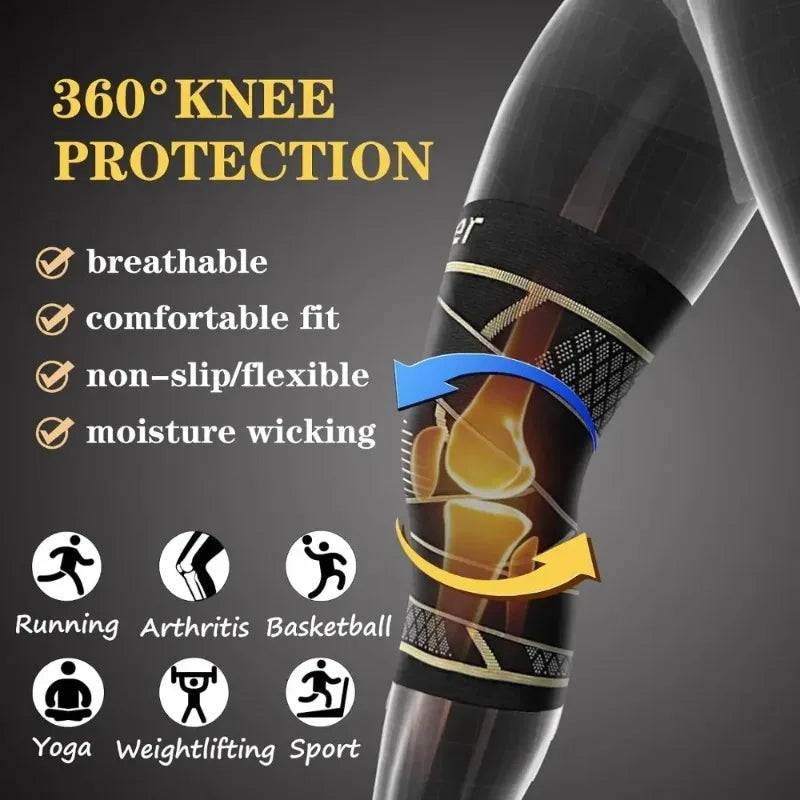CopperFlex 360 - 3D Knee Compression Support Sleeve - EditWell