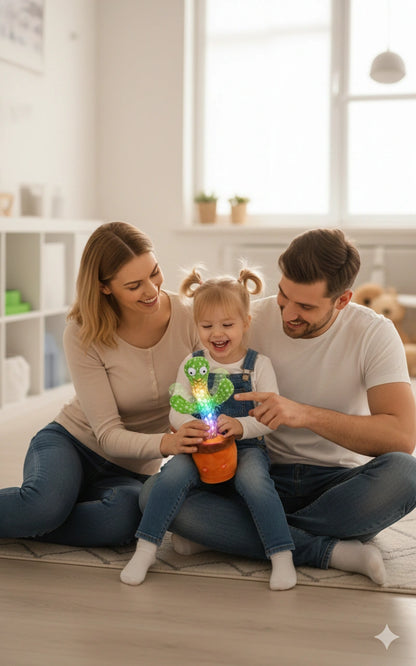 Dancing Cactus Toy — Talks, Sings & Repeats | 120 Songs Musical Plush Speaker | Best Kids Gift - EditWell
